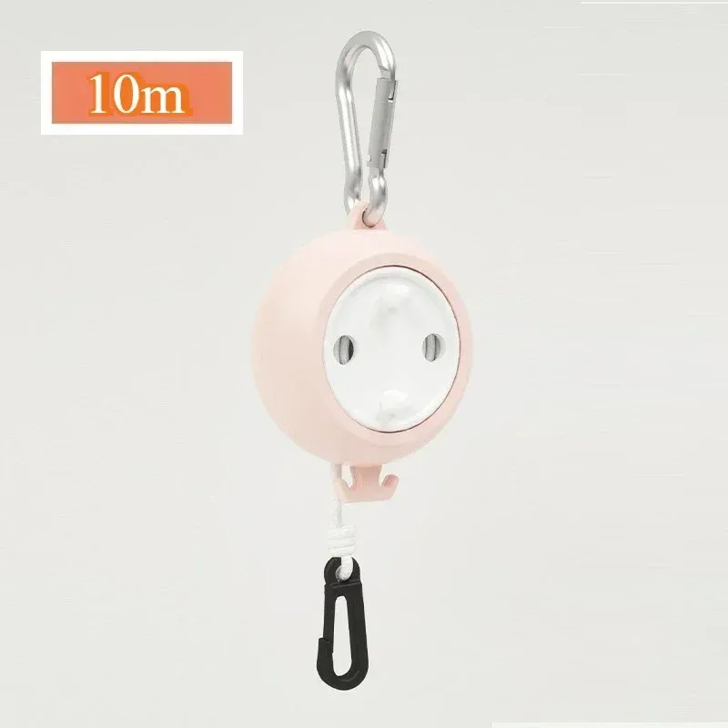 Corde à linge rétractable 10 m pour extérieur, anti-dérapante et coupe-vent, idéale pour hôtel et camping 8