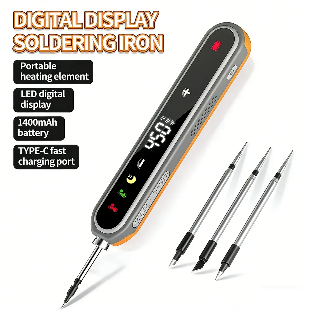 Kit de fer à souder numérique Type-C 8-15 W à température réglable 2