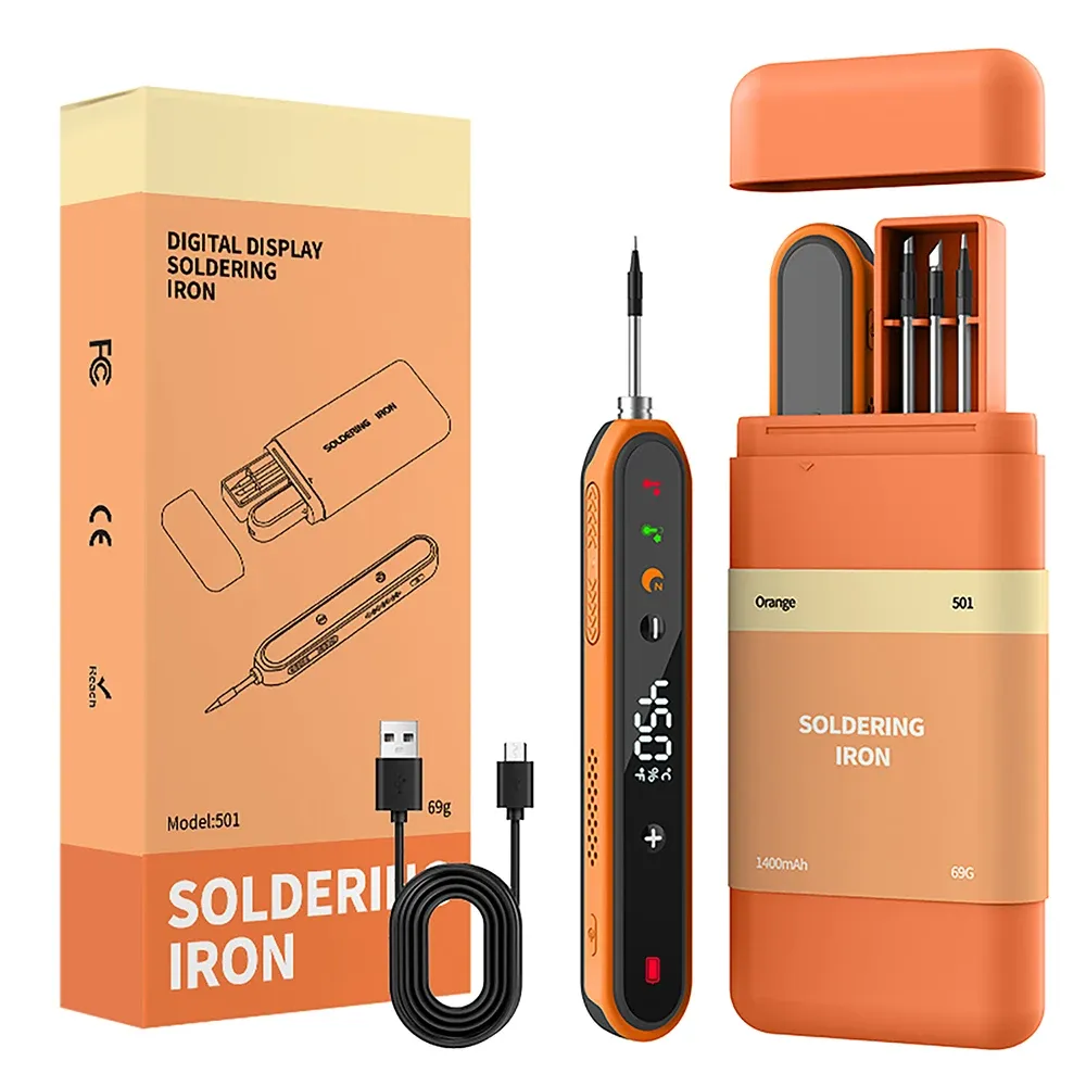 Kit de fer à souder numérique Type-C 8-15 W à température réglable 11