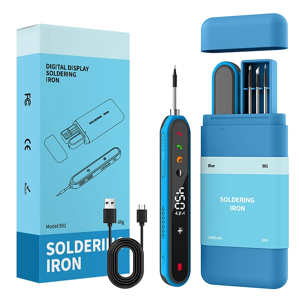 Kit de fer à souder numérique Type-C 8-15 W à température réglable 7