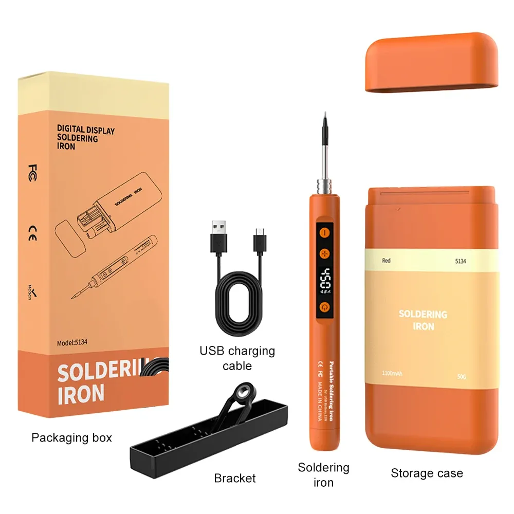 Kit de fer à souder numérique Type-C 8-15 W à température réglable 8