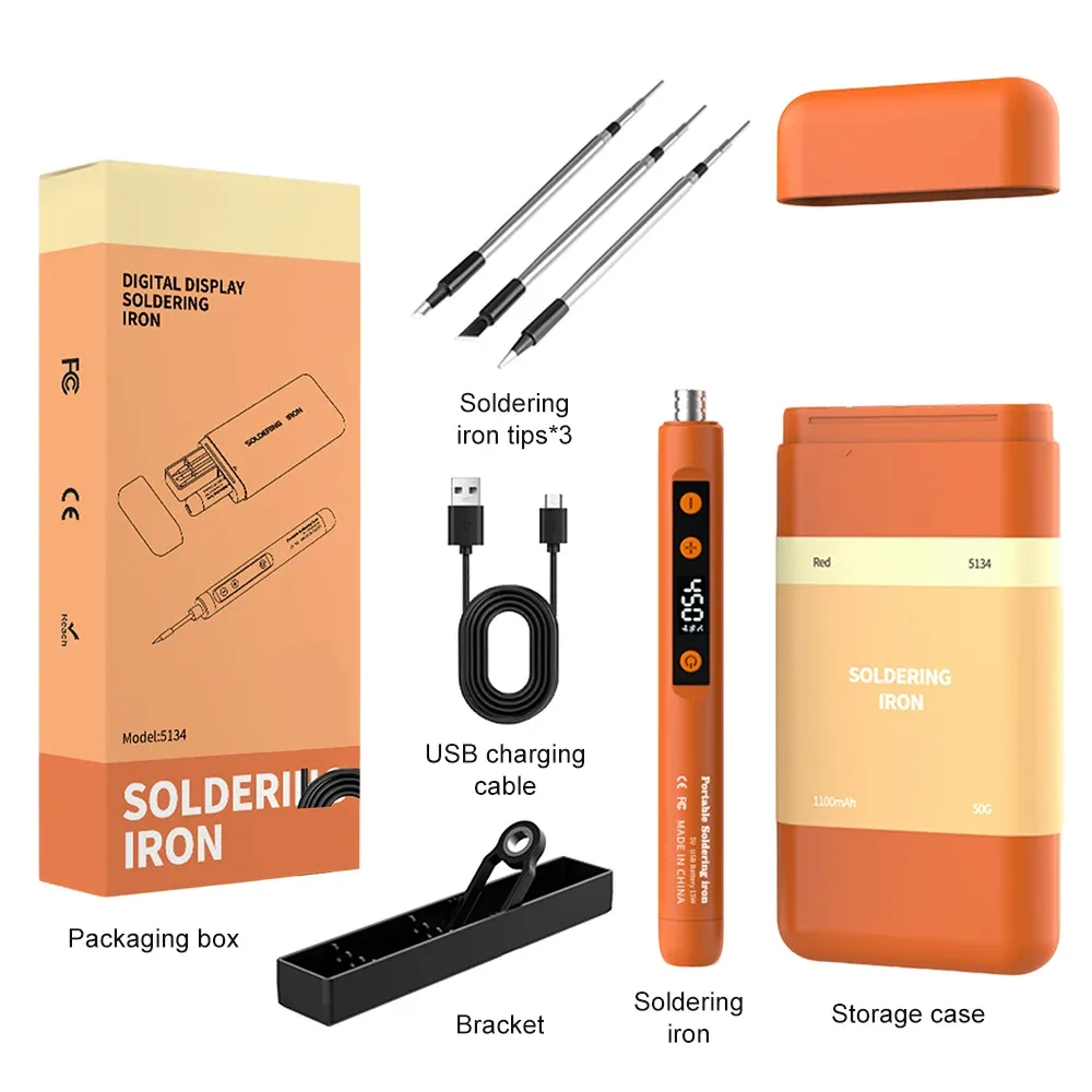 Kit de fer à souder numérique Type-C 8-15 W à température réglable 13