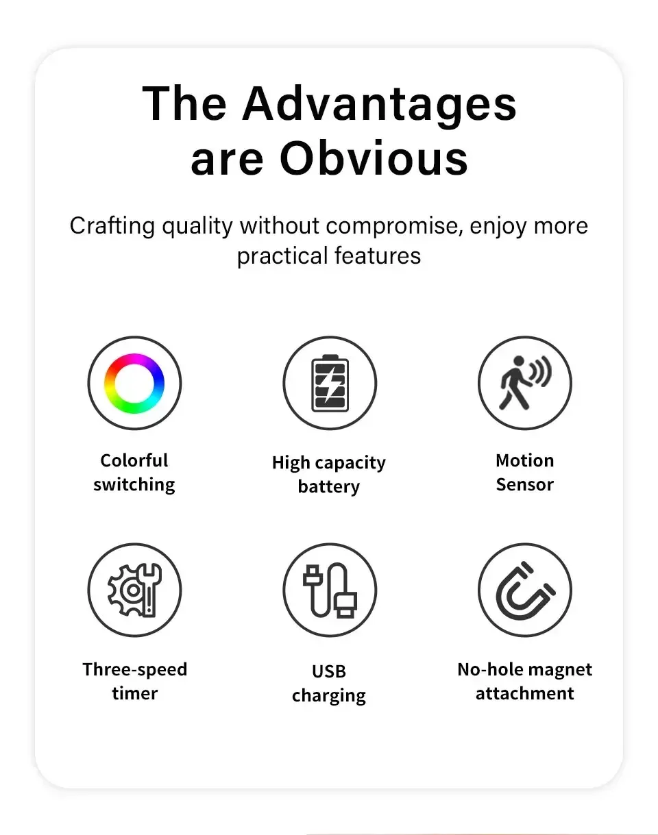 Veilleuse LED à capteur de mouvement