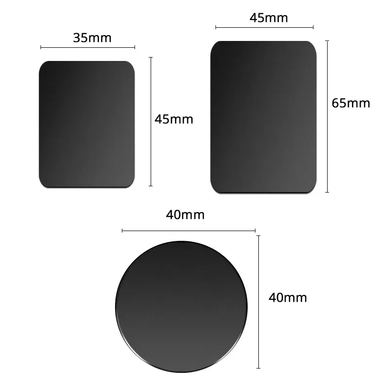 Plaque métallique universelle pour support magnétique de téléphone de voiture 3