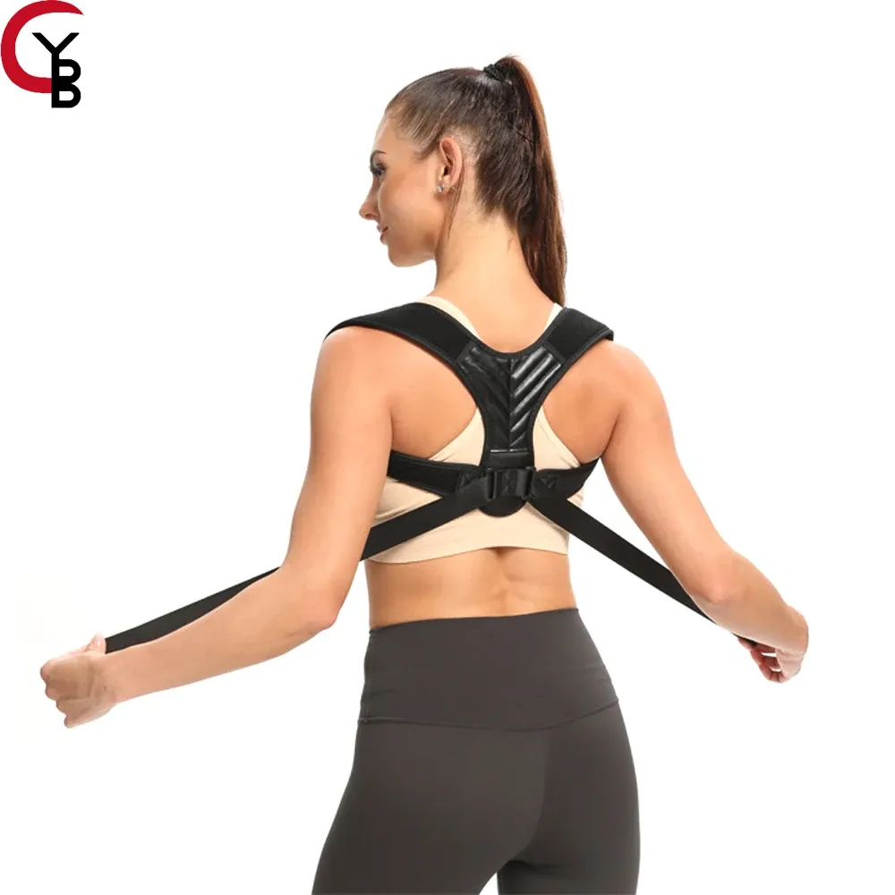 YANBIGUO Correcteur de posture pour femmes et hommes, redresseur de dos réglable pour le haut du dos et les épaules, soulage les douleurs au cou et aux épaules