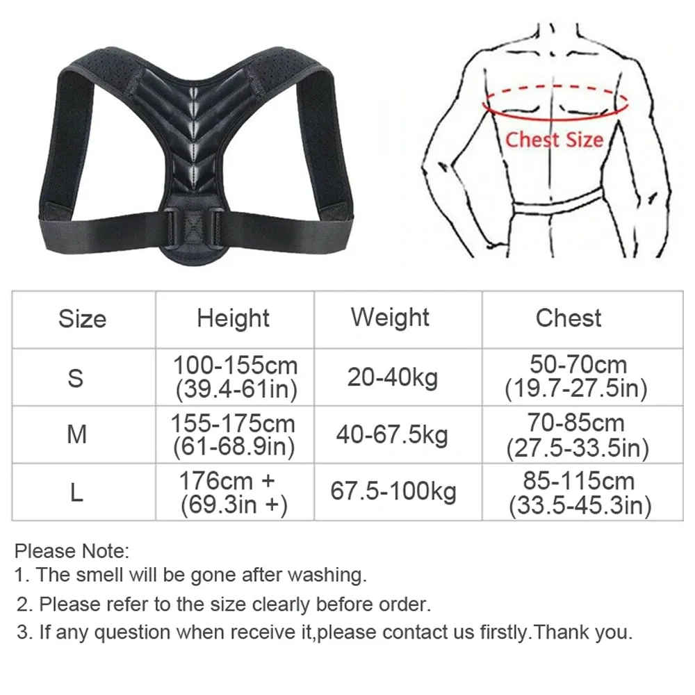 YANBIGUO Correcteur de posture pour femmes et hommes, redresseur de dos réglable pour le haut du dos et les épaules, soulage les douleurs au cou et aux épaules 3