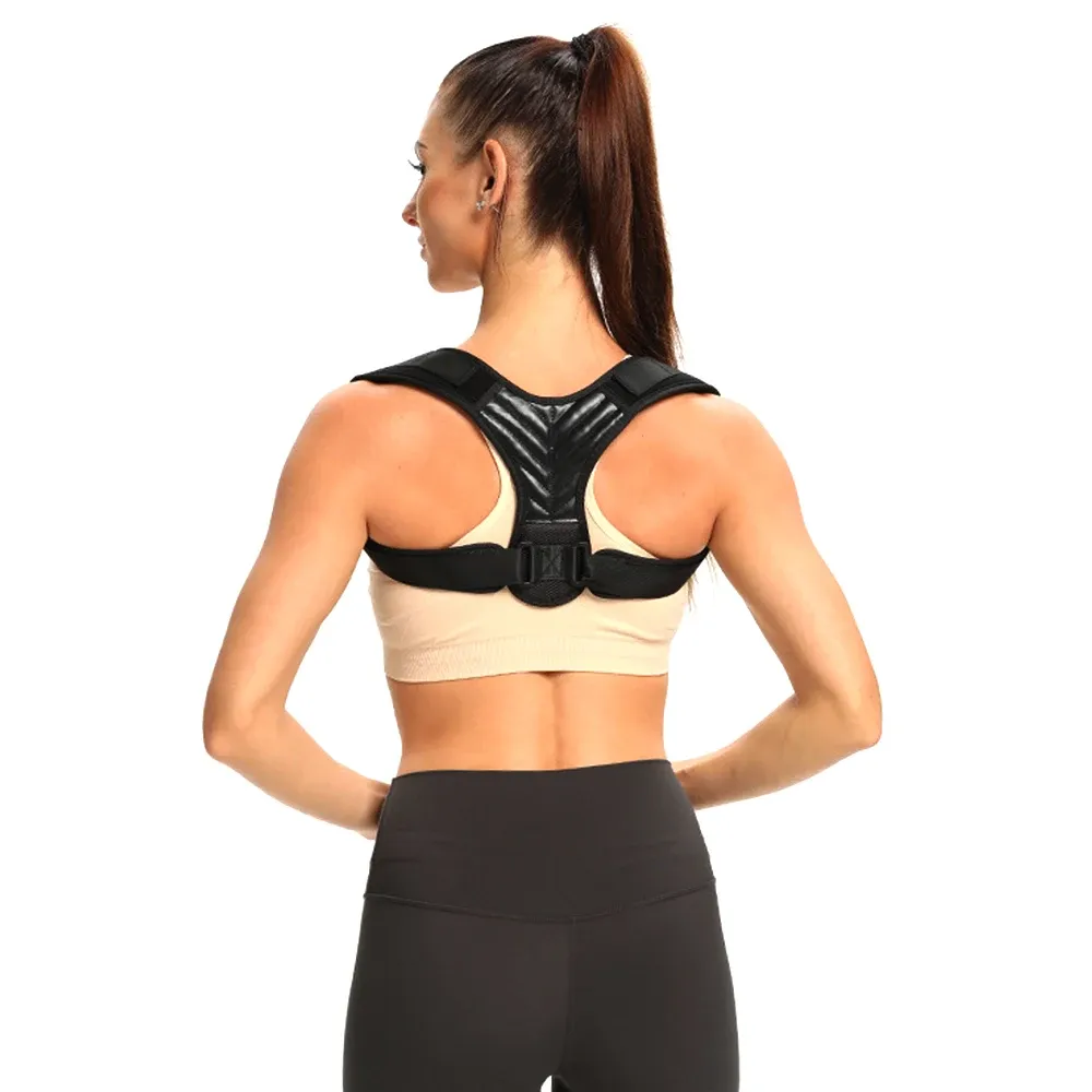 YANBIGUO Correcteur de posture pour femmes et hommes, redresseur de dos réglable pour le haut du dos et les épaules, soulage les douleurs au cou et aux épaules 4