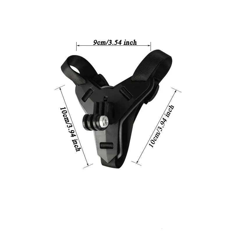 Support de menton avant pour casque de moto, support de caméra pour GoPro Hero, DJI Osmo Action et Insta360, accessoire de caméra d'action, sangle de casque 6