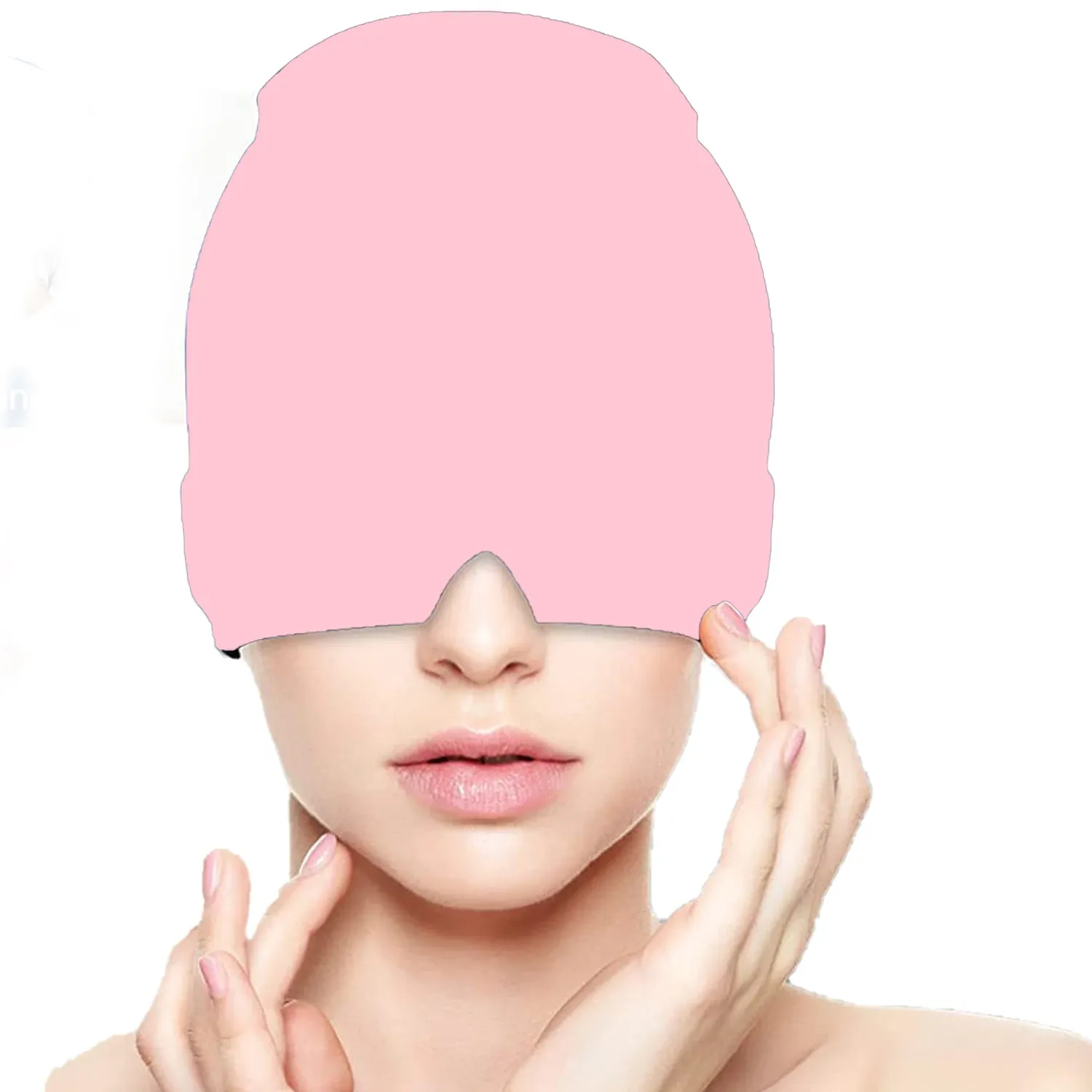 Bonnet en gel réfrigérant pour migraine : thérapie chaud et froid avec masque pour les yeux et massage de pression 10