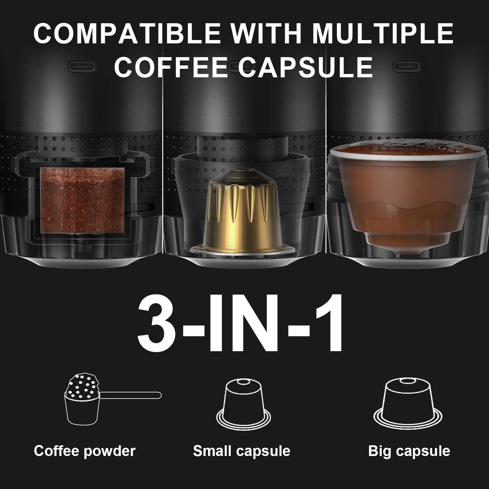 Expresso portable en situation d'utilisation