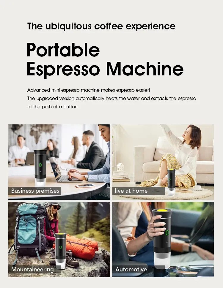 Expresso portable, facile à nettoyer