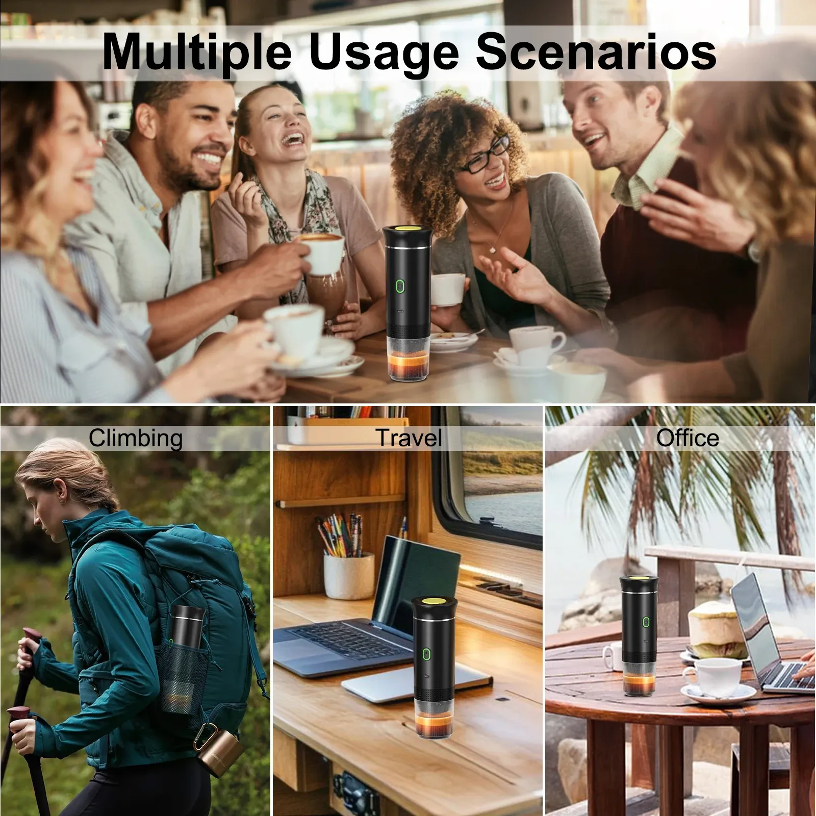 Compartiment à café moulu et capsules