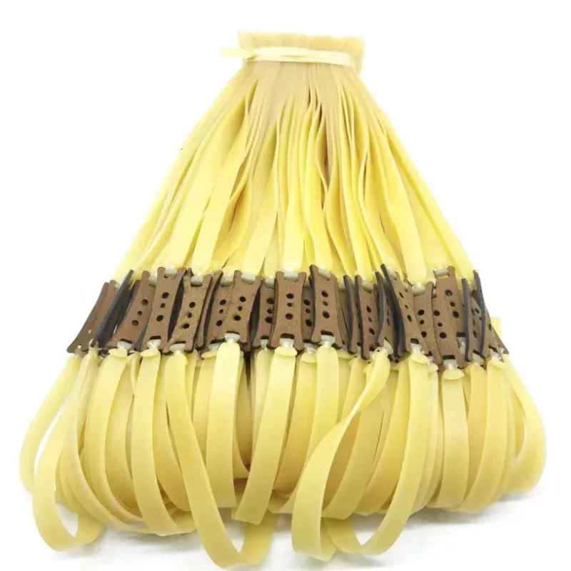 Bande de caoutchouc en latex haute élasticité pour fronde de chasse, lot de 3 pièces, épaisseur 1,5 mm et largeur 2 mm 3