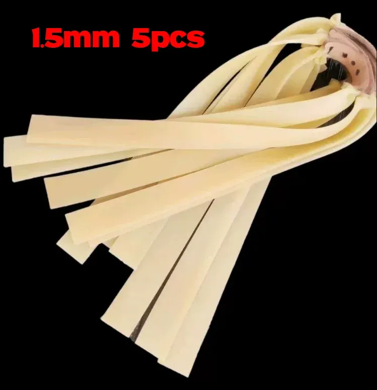 Bande de caoutchouc en latex haute élasticité pour fronde de chasse, lot de 3 pièces, épaisseur 1,5 mm et largeur 2 mm 7