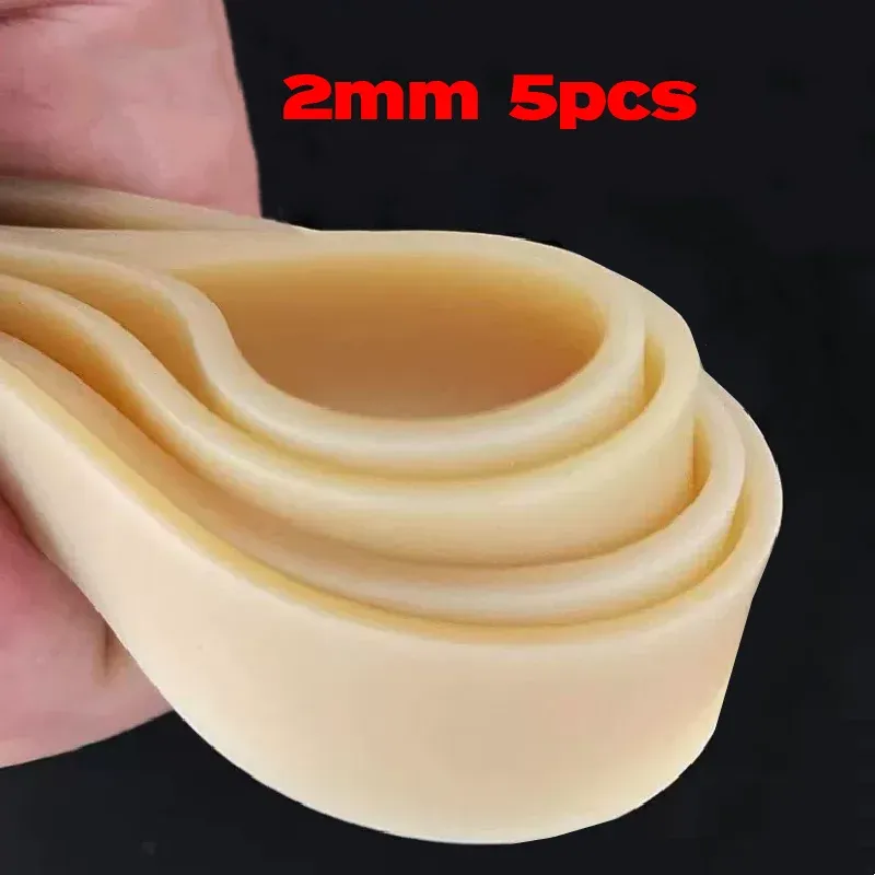 Bande de caoutchouc en latex haute élasticité pour fronde de chasse, lot de 3 pièces, épaisseur 1,5 mm et largeur 2 mm 8