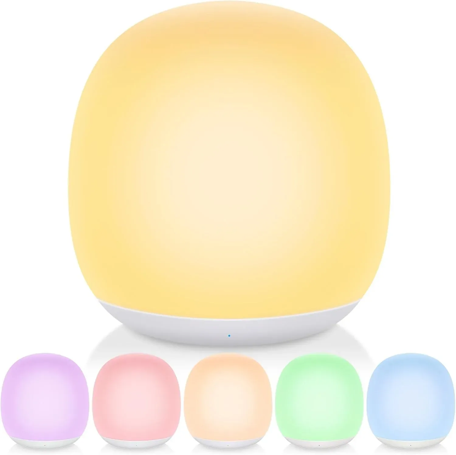 Lampe buccale RGB tactile à intensité réglable, rechargeable par USB, avec télécommande, lot de 7 8