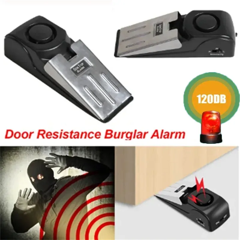 Cale de porte sans fil avec alarme 120 dB