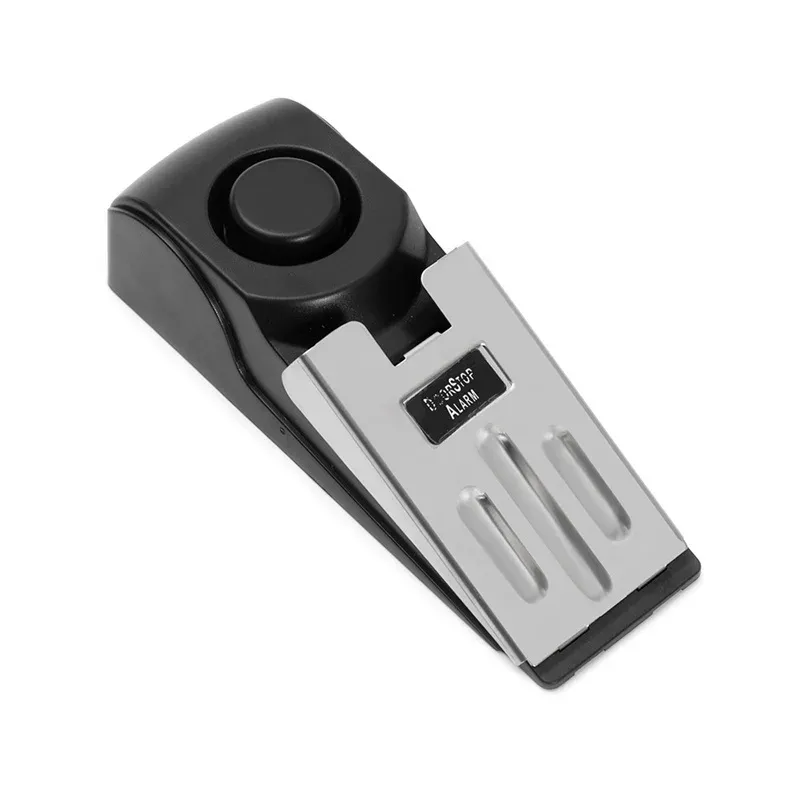 Cale de porte sans fil avec alarme 120 dB, dispositif de blocage portable pour la maison et les voyages 7