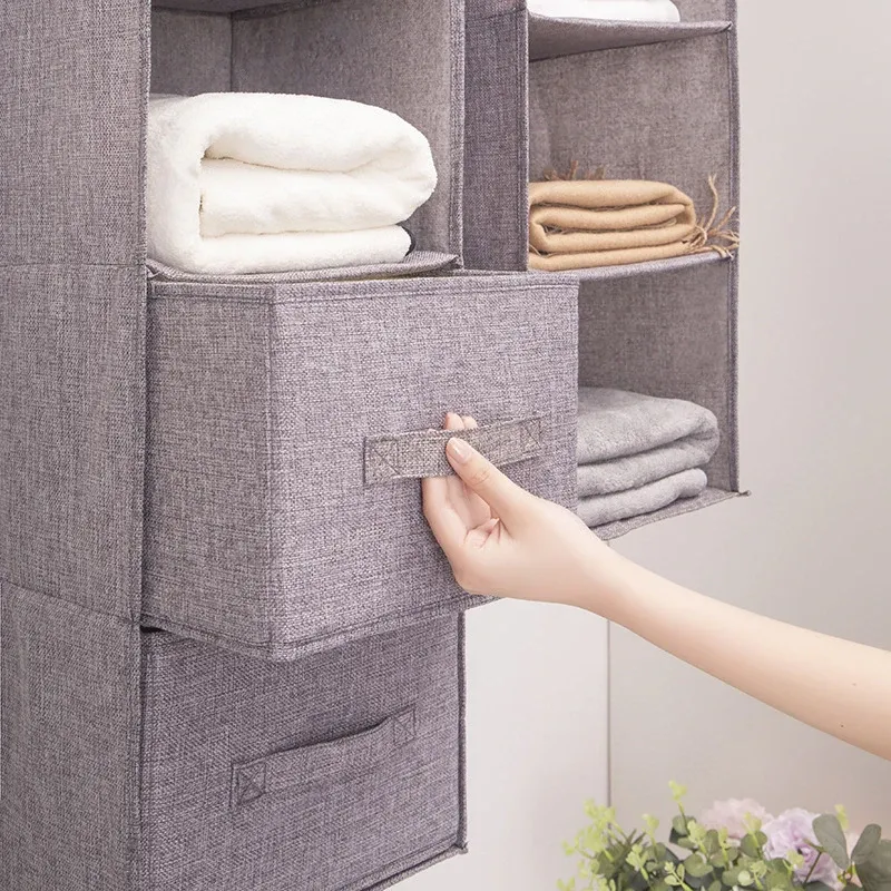 Organisateur de garde-robe suspendu façon tiroir, portable et lavable 2