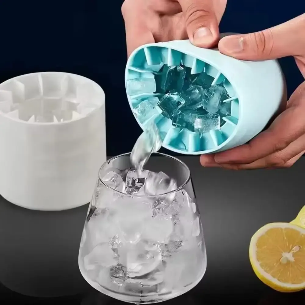 Moule à glaçons en silicone créatif, bac de congélation rapide, seau à glaçons réutilisable, moule à glace d'été - Image 1