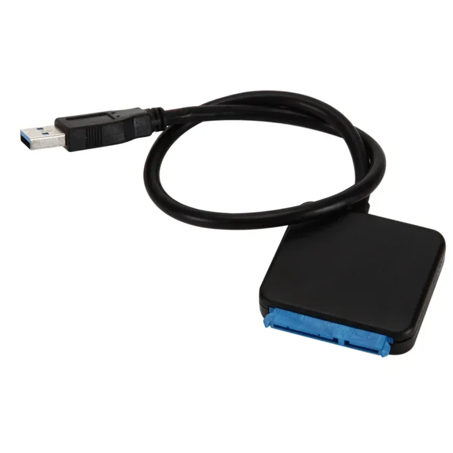 Câble adaptateur USB 3.0 pour disque dur SSD et HDD 2,5" et 3,5", convertisseur externe 5 Gbps avec adaptateur secteur 12 V, convertisseur USB 3.0 vers SATA 7