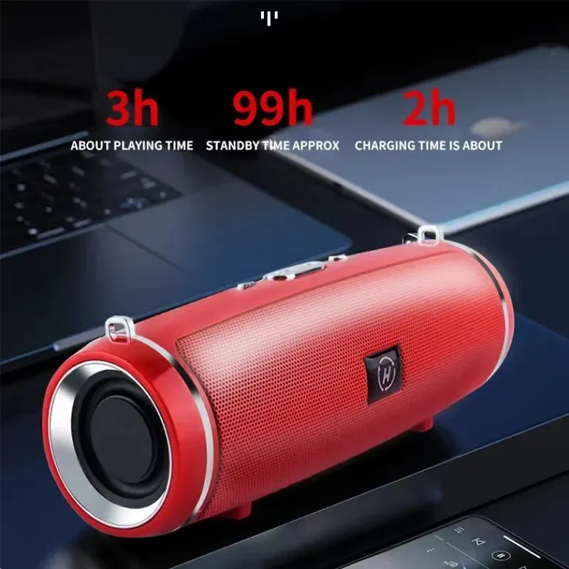 Haut-parleur Bluetooth portable étanche IPX7, enceinte colonne HiFi d'extérieur, caisson de basses stéréo, radio FM, port TF, HONBox 200 W 4