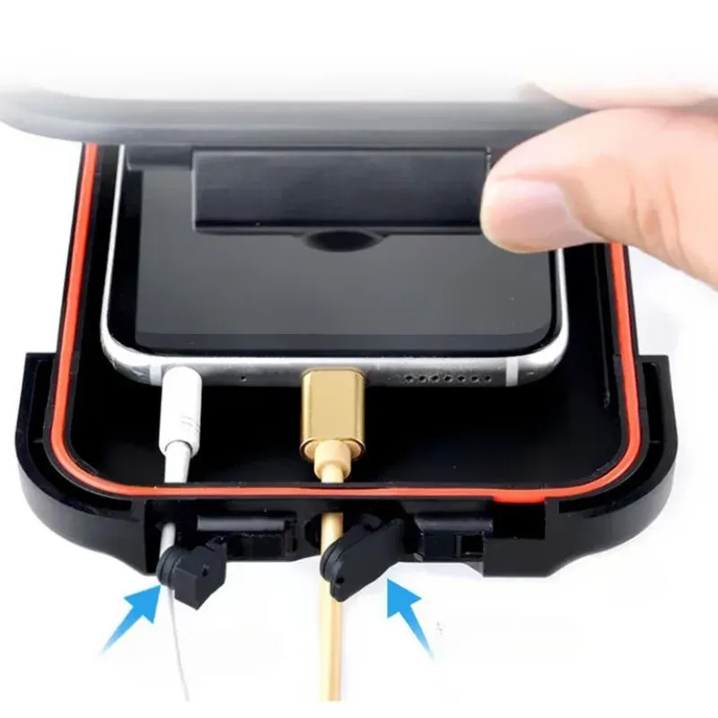 Support de téléphone portable étanche pour moto et vélo, universel et pivotant à 360° 3