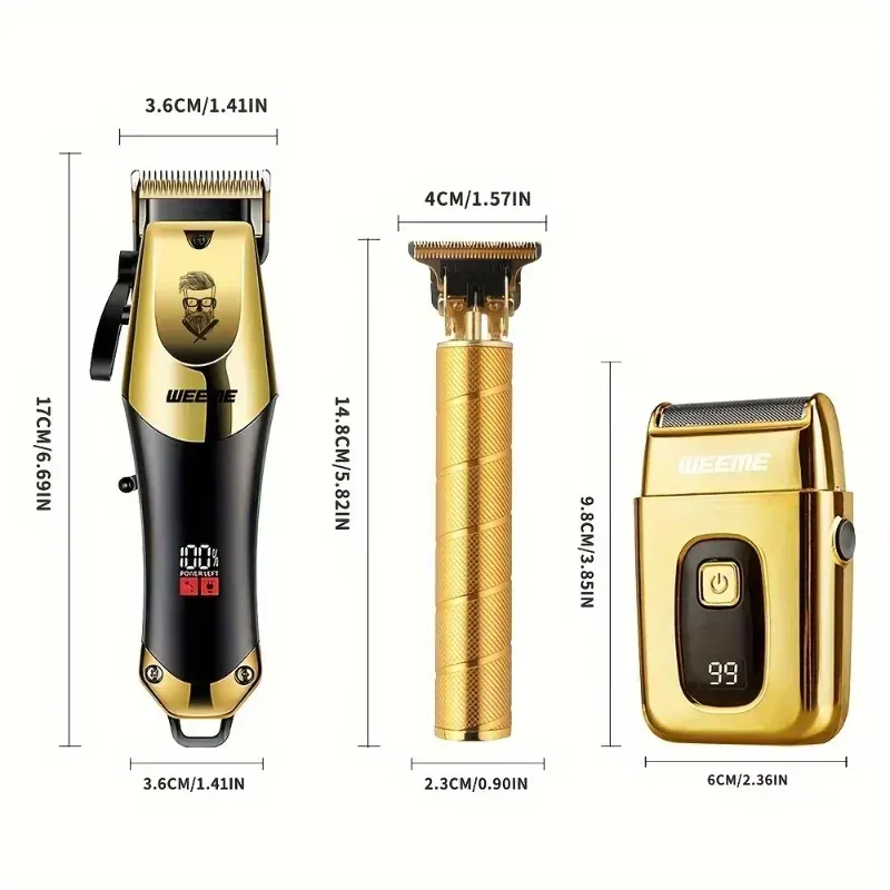 Tondeuse à cheveux sans fil vintage, rechargeable par USB, portable, cadeau idéal pour homme 6
