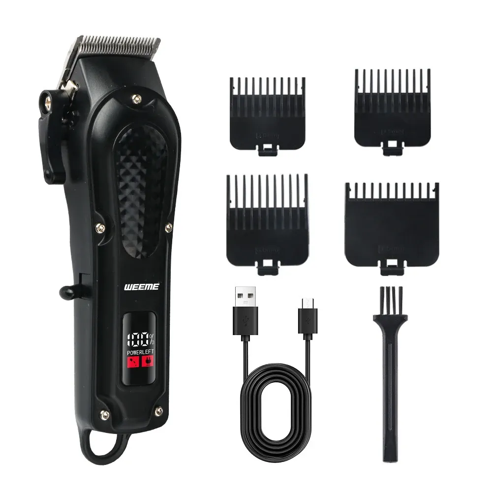 Tondeuse à cheveux sans fil vintage, rechargeable par USB, portable, cadeau idéal pour homme 8