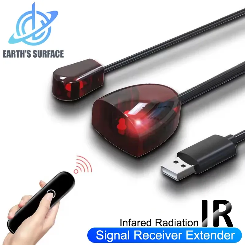 Répéteur infrarouge IR avec prolongateur de signal USB, pour télécommande, compatible avec tous les appareils télécommandés, DVD et box TV (STB) - Image 1