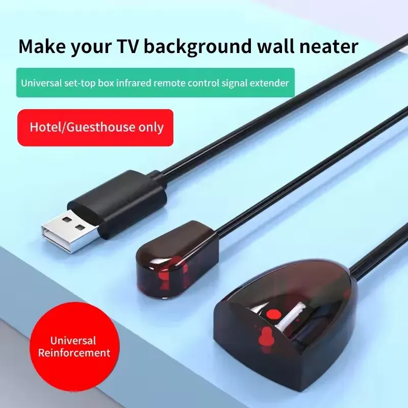 Répéteur infrarouge IR avec prolongateur de signal USB, pour télécommande, compatible avec tous les appareils télécommandés, DVD et box TV (STB) 2