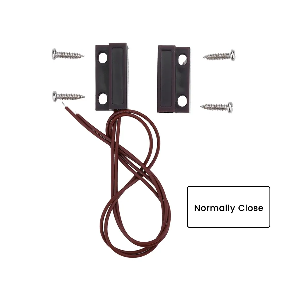 1-10 PIÈCES Détecteur magnétique filaire MC-38 pour porte et fenêtre, capteur de système d'alarme domestique, contact à lames 7