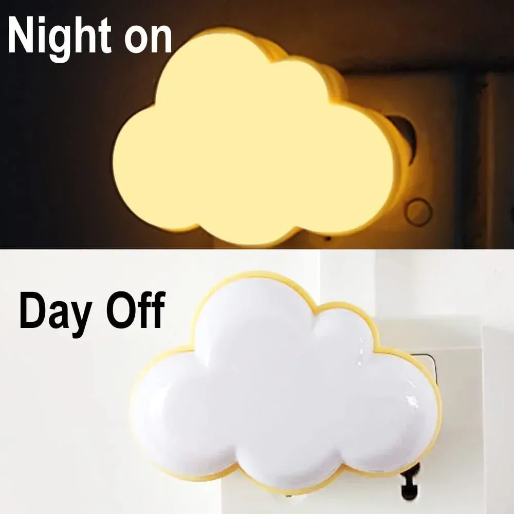 Veilleuse nuage LED éclairant un couloir