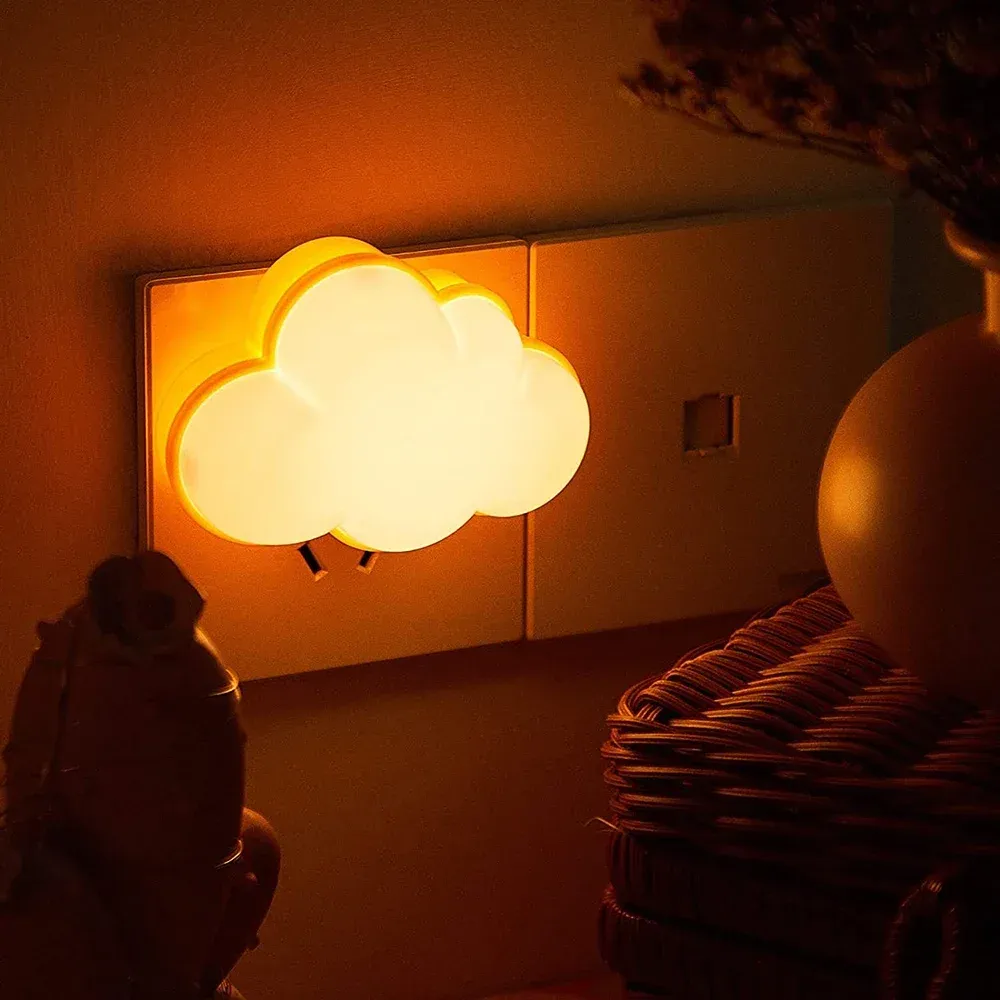 Veilleuse nuage LED en gros plan