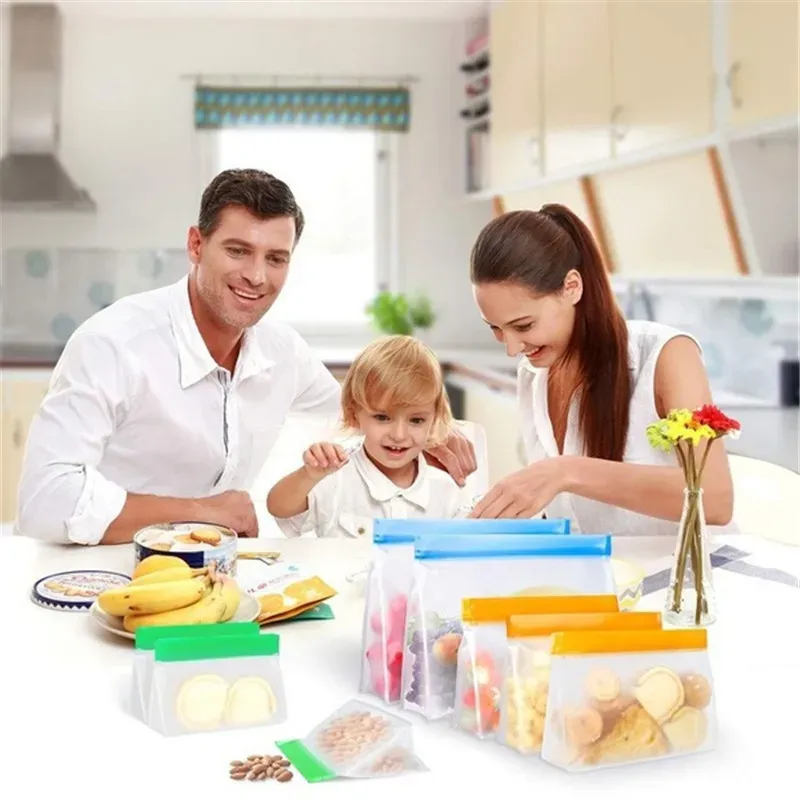 Sac de rangement alimentaire dans une cuisine moderne