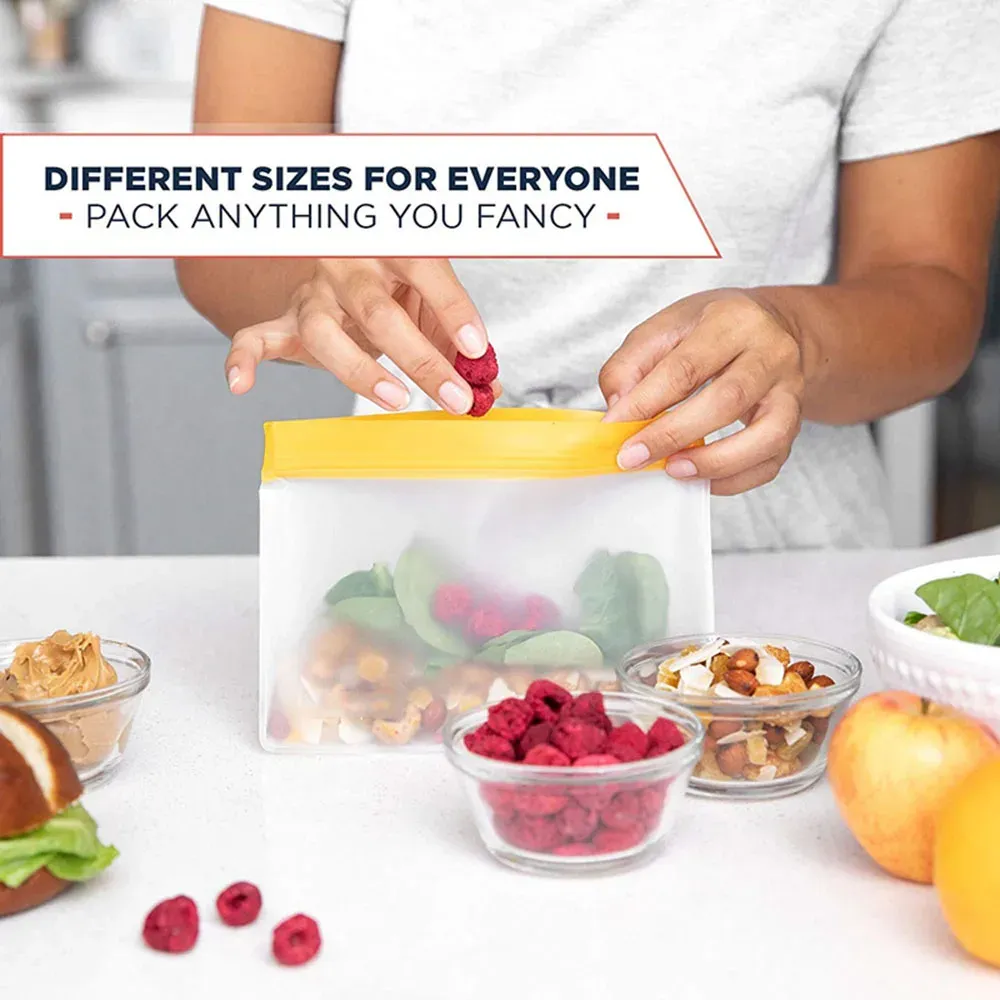 Sac alimentaire réutilisable en usage quotidien