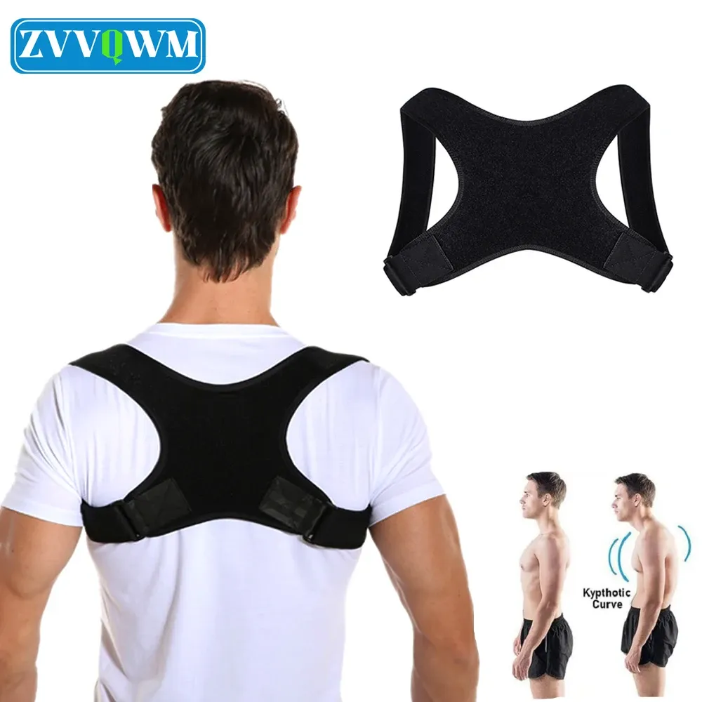 Attelle dorsale réglable correctrice de posture pour hommes et femmes, soutien du haut du dos 1