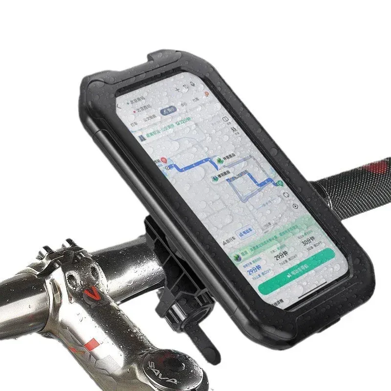 Support de téléphone pour moto et vélo étanche, rotatif à 360° et réglable, compatible iPhone et Xiaomi 7