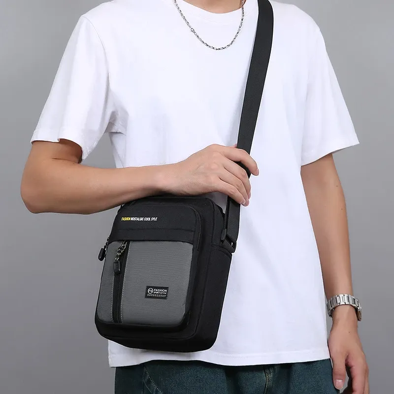 Sac à bandoulière homme, style urbain