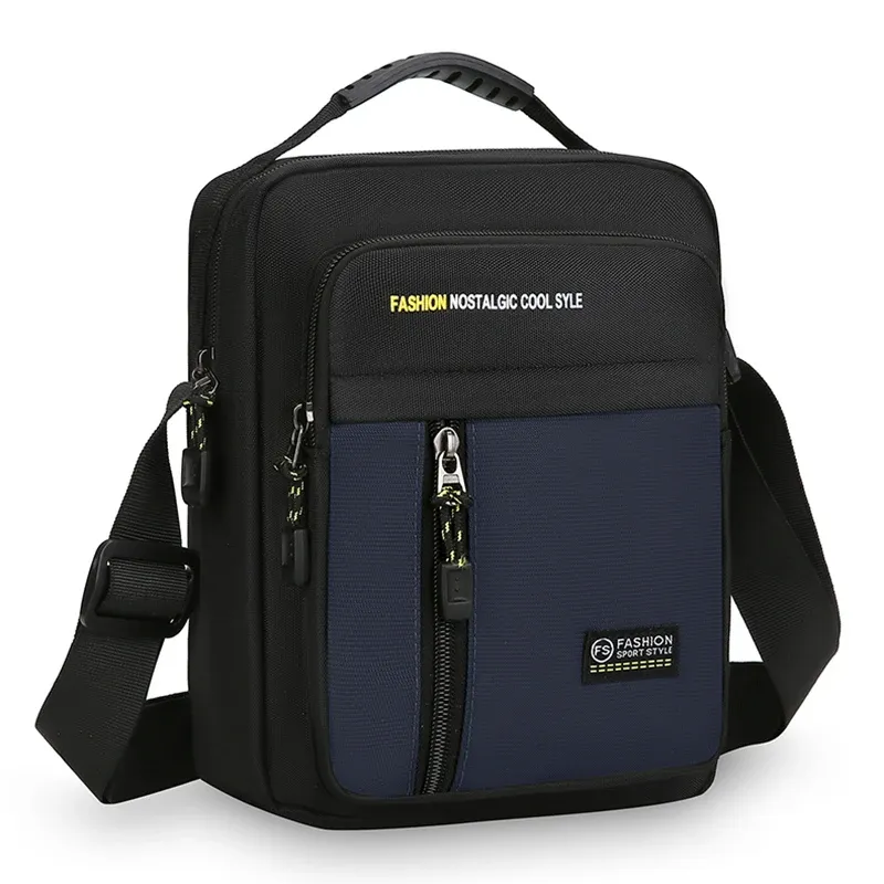 Sac bandoulière homme pour le travail, grande capacité et multi-poches 10