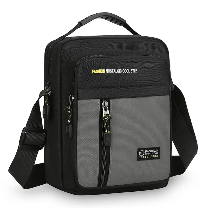 Sac bandoulière homme pour le travail, grande capacité et multi-poches 13