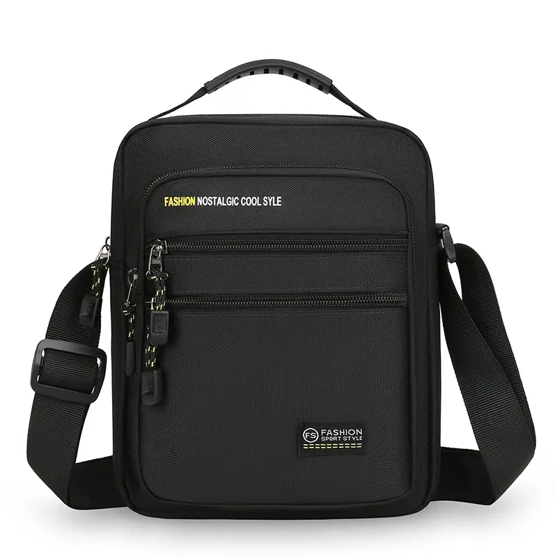Sac bandoulière homme pour le travail, grande capacité et multi-poches 11