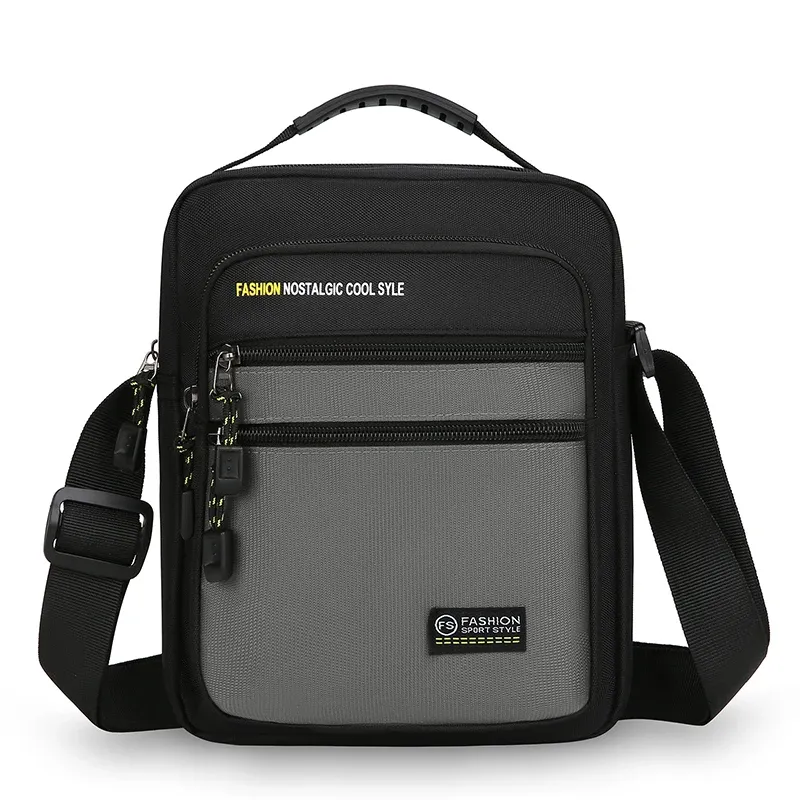 Sac bandoulière homme pour le travail, grande capacité et multi-poches 8