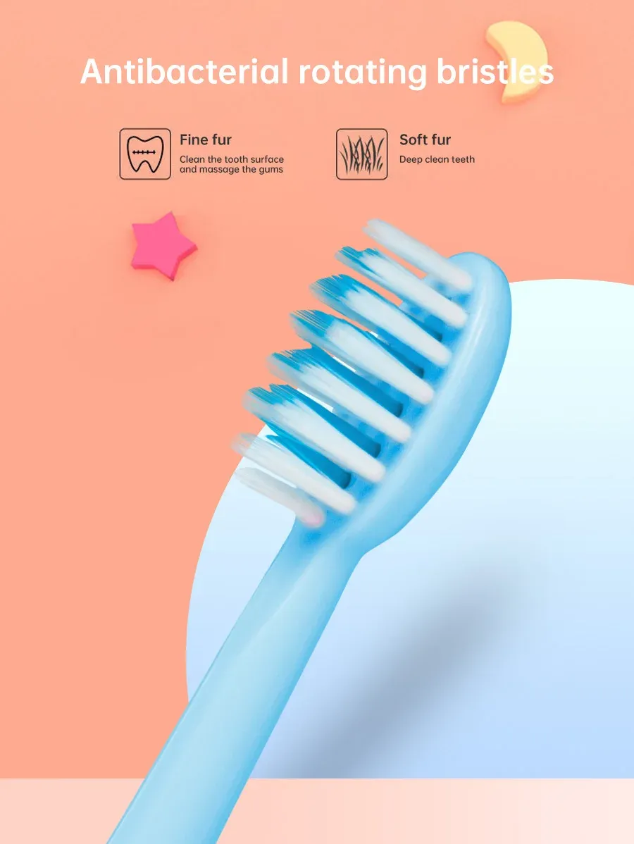 Brosses rotatives antibactériennes en fourrure douce
