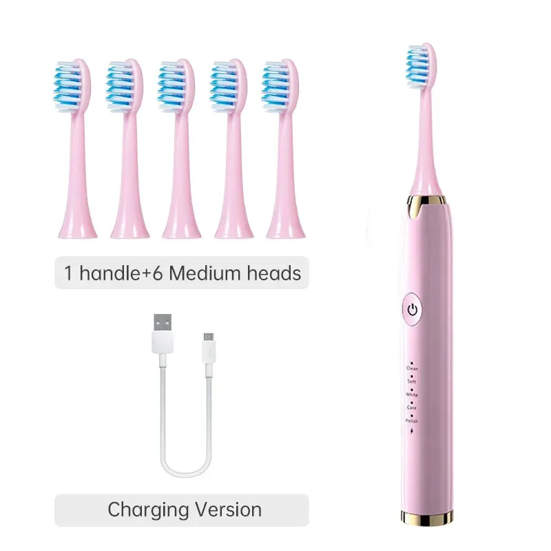 Nettoyeur buccal Tongwode, brosse à dents électrique sonique intelligente et rechargeable sans fil, longue autonomie 7