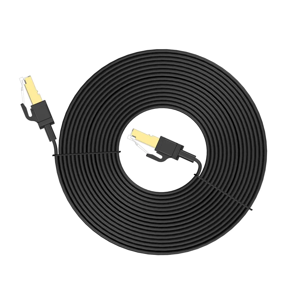 Câble Ethernet plat CAT 8 en détail