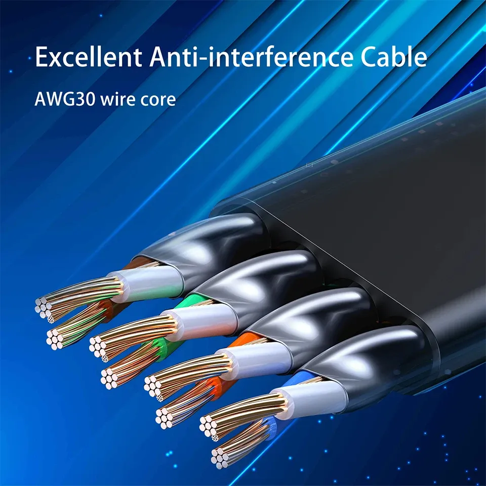 Câble Ethernet plat CAT 8 pour routeur