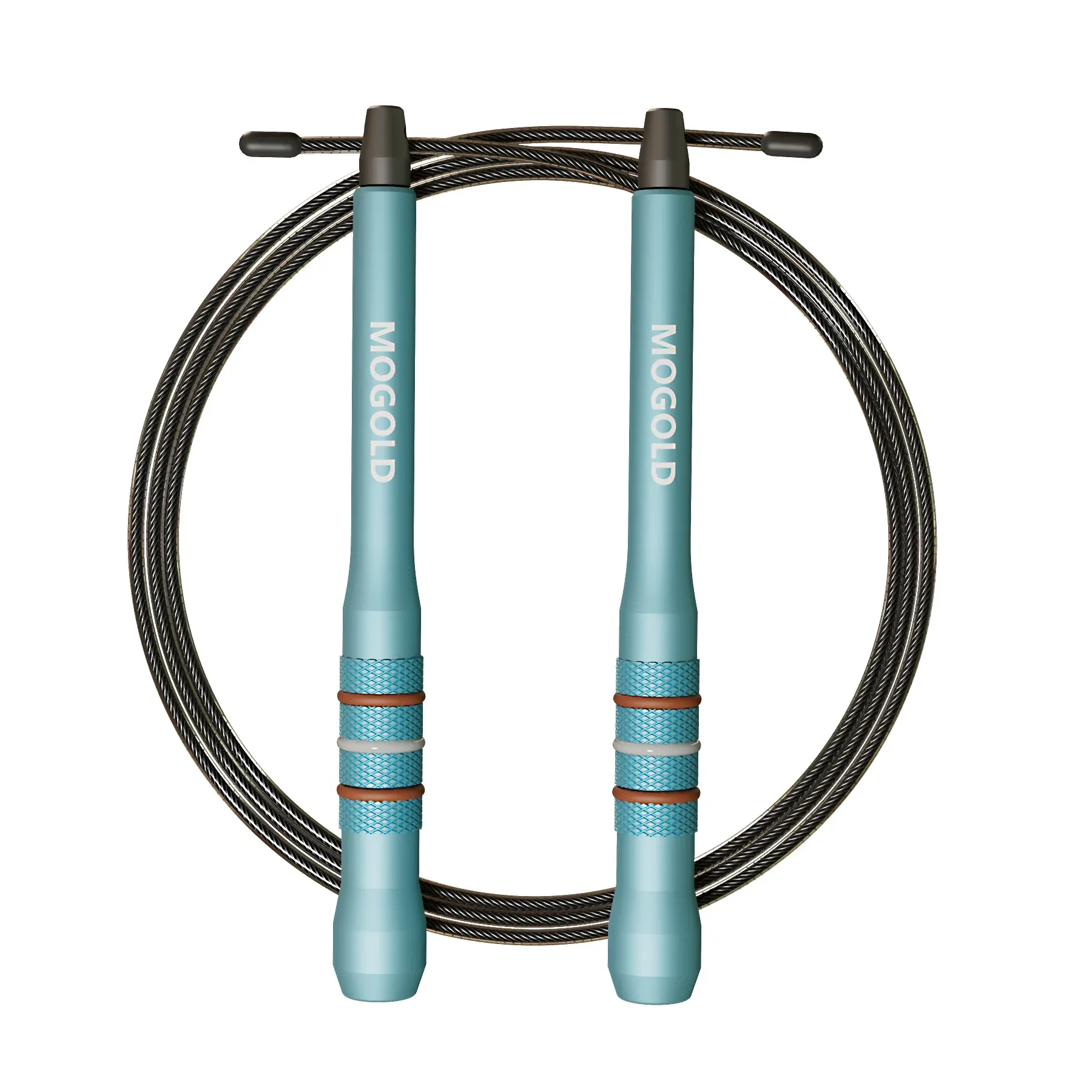 Corde à sauter professionnelle MOGOLD – Câble en acier haute qualité, poignées légères et confortables pour l'entraînement cardio 4