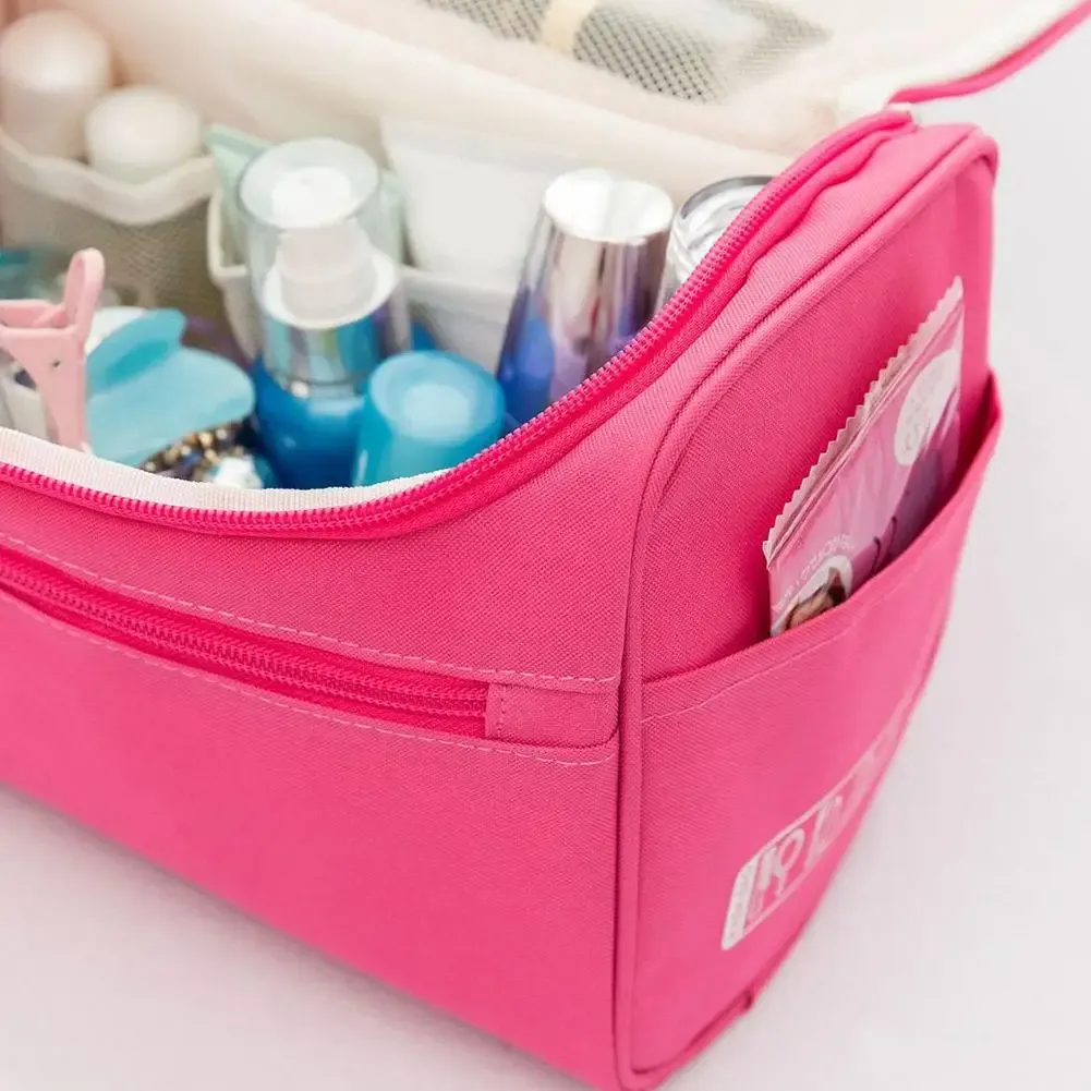 Trousse de toilette de voyage à grande capacité, organisateur de cosmétiques imperméable, portable et durable pour un usage quotidien 6