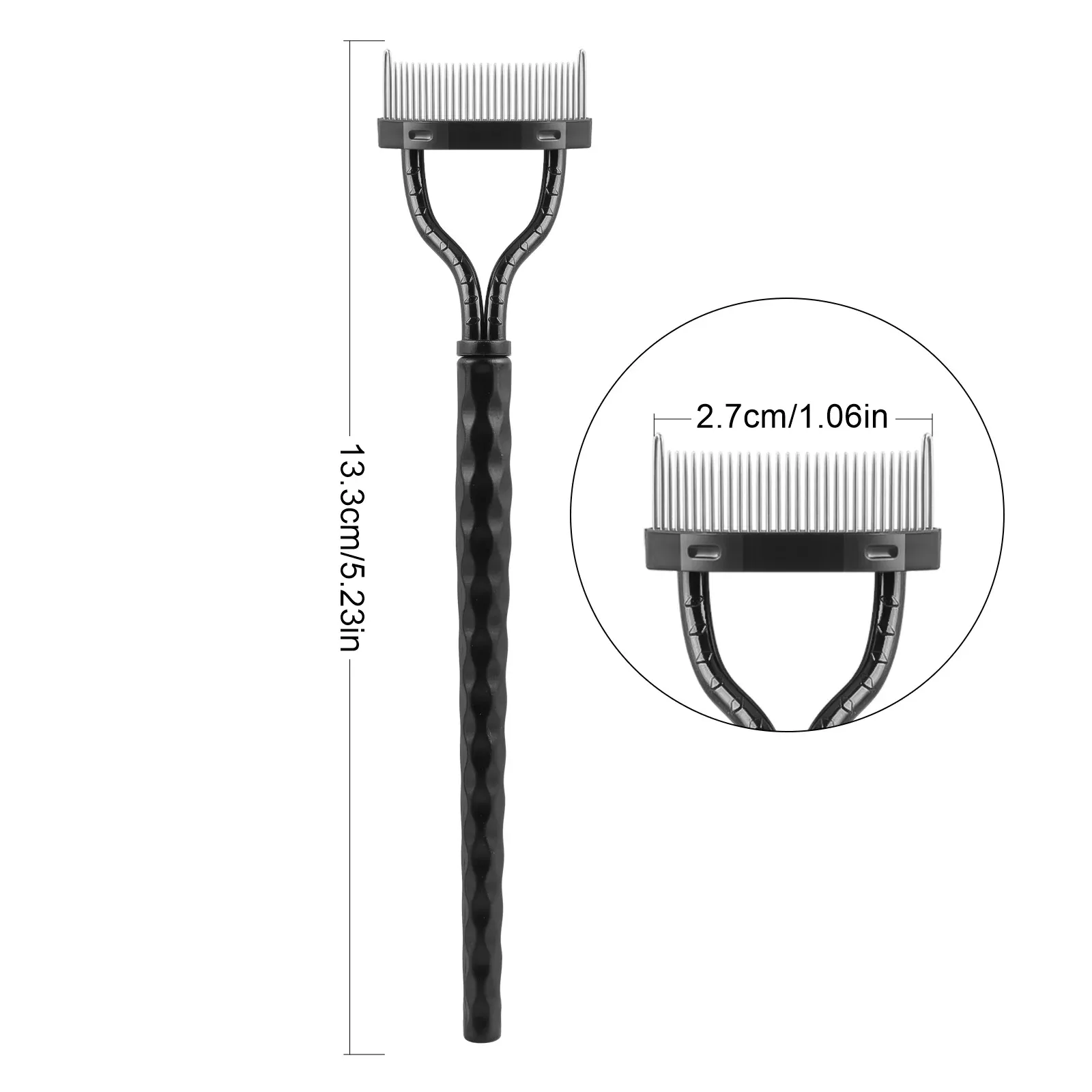 Peigne à cils incurvé avec étui de protection, séparateur de cils pour un maquillage précis 5